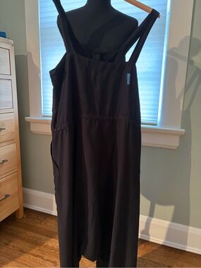 Dark navy Jumpsuit with Wide Straps